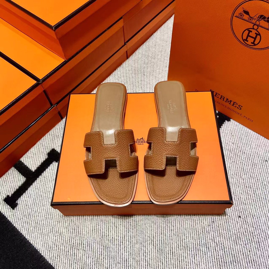 에르메스 올수공 오란 슬리퍼 샌들 토고 42